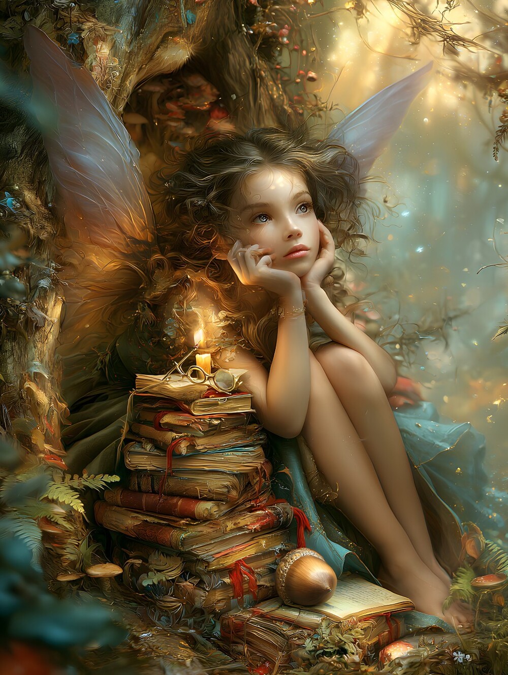 4pc=Sweet Fairies Prints